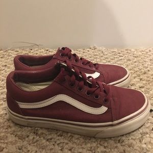 Maroon Classic Vans